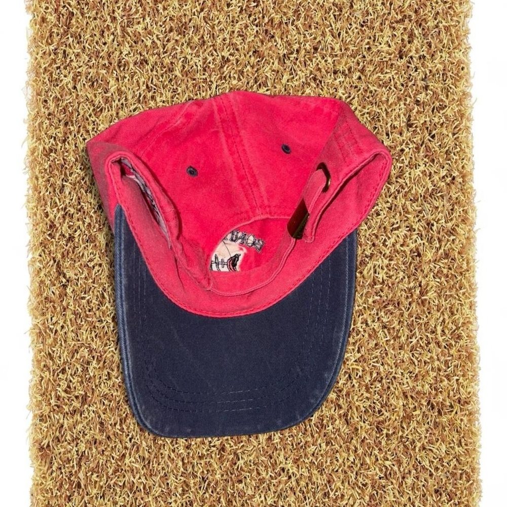 Men’s Adjustable Red and Blue Bonita Beach Florida Cap - Picture 2 of 4